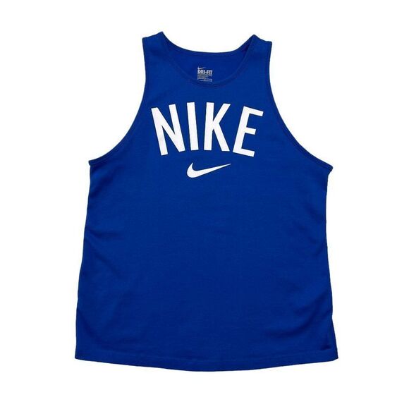 Nike Women's Blue Athletic Tank Top - Picture 1 of 9